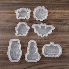 Halloween Theme DIY Shape Silicone Candle Molds, for Scented Candle Making