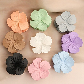 Flower Plastic Claw Hair Clips, Hair Accessories for Women & Girls