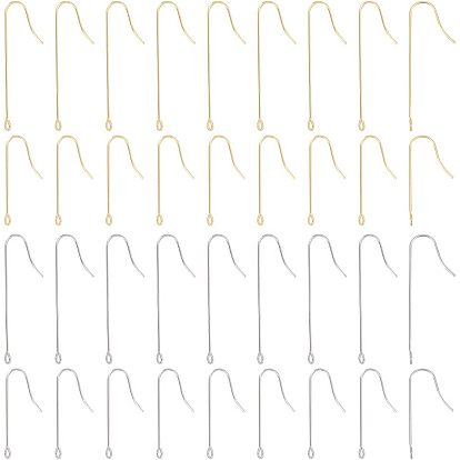 160 шт. 4 стиль 316 хирургические крючки для серег из нержавеющей стали, с вертикальными петлями