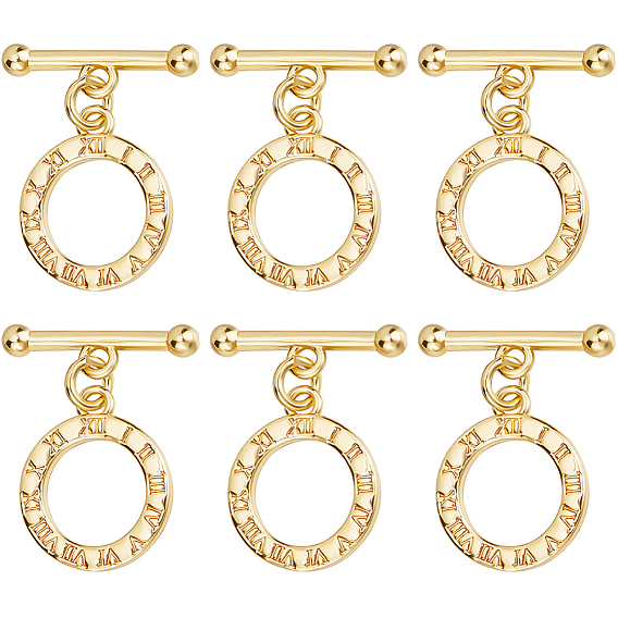 15шт латунные застежки, без кадмия, без никеля и без свинца, кольцо