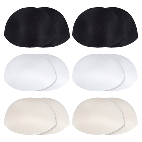 6 пар 3 цветов поролоновые вкладыши для бюстгальтера, для спортивного бюстгальтера чашки купальник