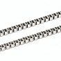 304 Stainless Steel Box Chains, Unwelded