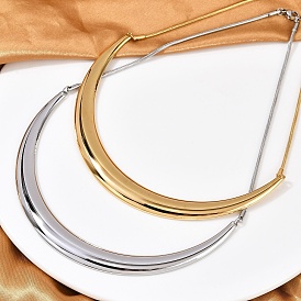 304 ожерелья из нержавеющей стали в форме дуги с подвеской в виде змеиной цепи для женщин