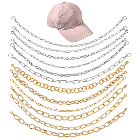 12 шт. 12 стили 304 цепи из нержавеющей стали и алюминия для бейсболок