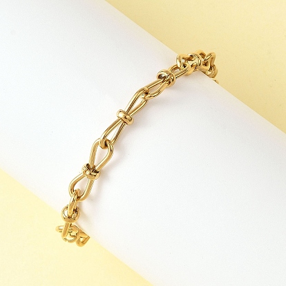 304 Браслеты из нержавеющей стали с бесконечными звеньями цепи для женщин, с Переключить застежками