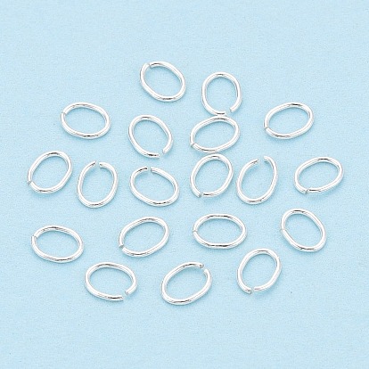 925 Sterling Silber offene Biegeringe, ellipsenförmige