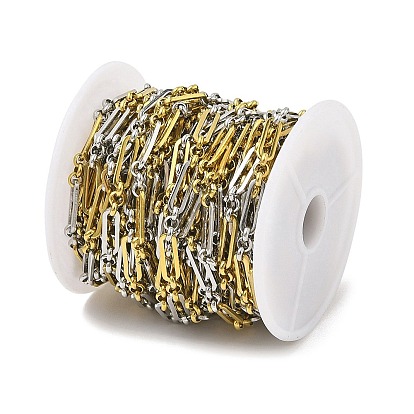 Ионное покрытие (ip) 304 двухцветные звеньевые цепи из нержавеющей стали, с катушкой, несварные