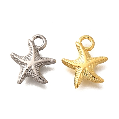 304 подвески из нержавеющей стали, прелести морская звезда, ионное покрытие (ip)