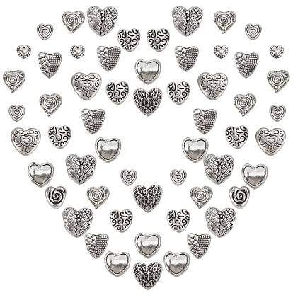Tibetan Style Alloy Beads, Heart