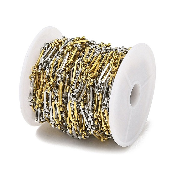 Ионное покрытие (ip) 304 двухцветные звеньевые цепи из нержавеющей стали, с катушкой, несварные