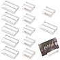 12Pcs 2 Styles Rectangle Acrylic Name Card Holder, Business Card Holder