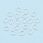 925 Sterling Silber offene Biegeringe, ellipsenförmige