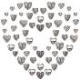 Tibetan Style Alloy Beads, Heart