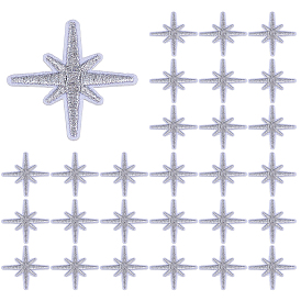 80 шт. Компьютеризированная вышивка на ткани утюгом / пришивание заплат, аппликация, аксессуары для костюма, восемь звезда