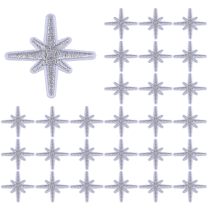 80 шт. Компьютеризированная вышивка на ткани утюгом / пришивание заплат, аппликация, аксессуары для костюма, восемь звезда