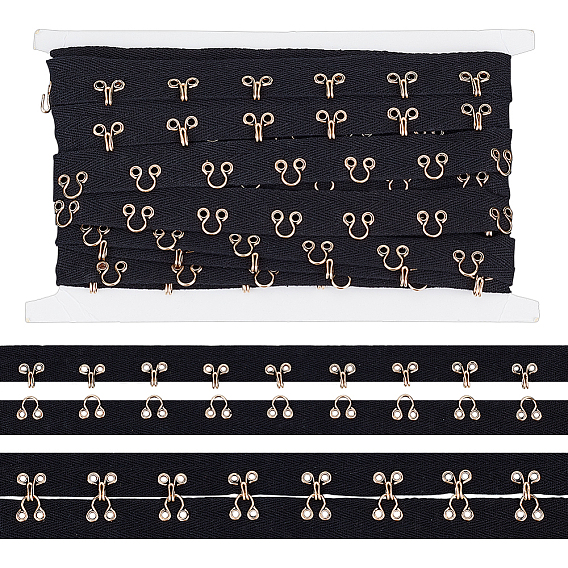 Лента с крючками и петлями, с хлопковой лентой, обрезка краев костюма в стиле стимпанк