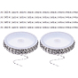 20M 304 Stainless Steel Cable Chains, Dapped Chains, Decorative Chains, Soldered, with Flat Oval Connector