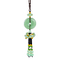 Glass Pendant Decorations, Imitation Green Jade Car Hanging Ornament