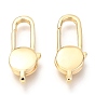 Brass Lobster Claw Clasps, Oval