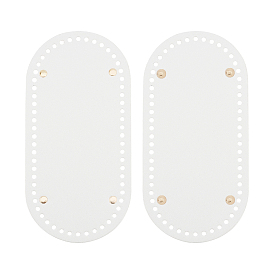 Овальная нижняя часть сумки из искусственной кожи, для вязания сумки, женские сумки ручной работы поделки аксессуары