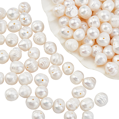 2 Strands Natural Cultured Freshwater Pearl Strands, Idea for Mother's Day Gift, Potato