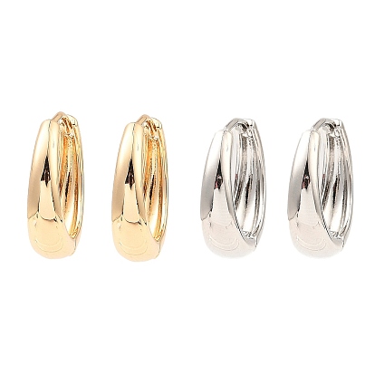 Латунные серьги обруча, кольцо