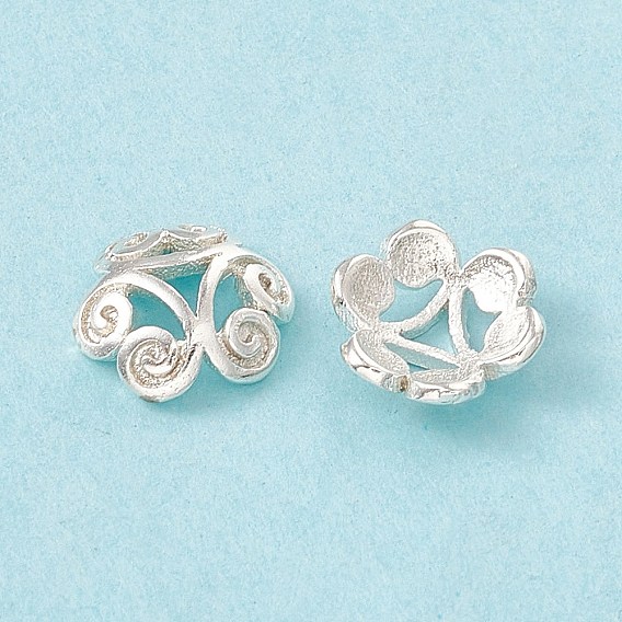 Латунные колпачки бисера, 3-лепесток, без кадмия и без свинца, цветок