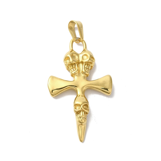 Вакуумное покрытие pvd 304 подвески из нержавеющей стали, меч с подвеской в виде черепа