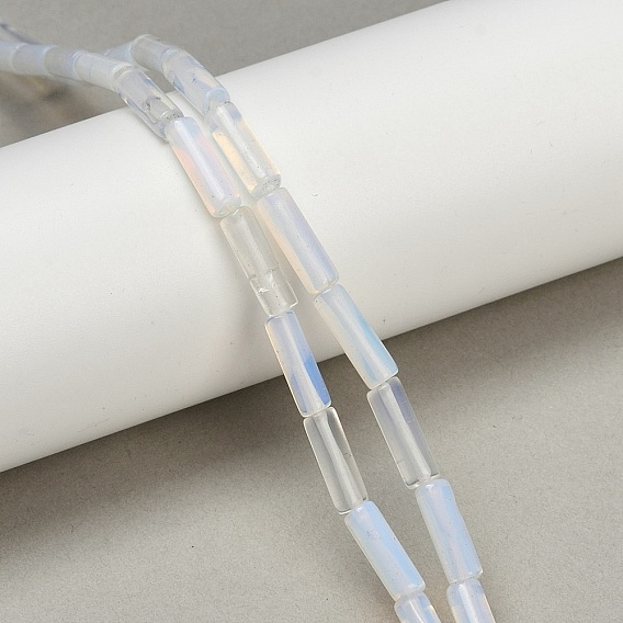 Opalite бисер пряди, трубка