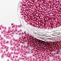 12/0 Glass Seed Beads, Inside Colours & Lustered, 2mm, about 30000pcs/pound