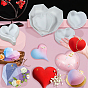 Heart Soap Food Grade Silicone Molds, for DIY Soap Craft Making