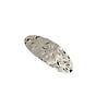 Geometric Elliptical Hair Clip with Metal Alloy Spring - Chic and Stylish