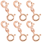 6Pcs Sterling Silver Double Spring Ring Clasps