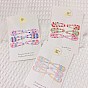 Printed Iron Snap Hair Clips, Baking Paint, Teardrop