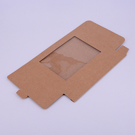 Картонная коробка, с прозрачным окном из ПВХ, прямоугольные