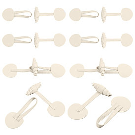 Leather Toggle Buckles, for Bag Sweater Jacket Coat, DIY Sewing Accessories Crafts, Horn