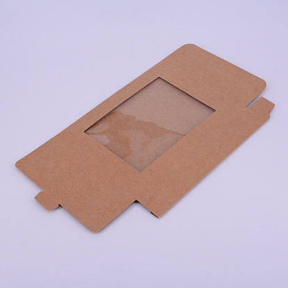 Картонная коробка, с прозрачным окном из ПВХ, прямоугольные