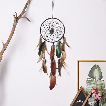 Indian dream catcher wall decoration forest style creative triangle dream catcher wall hanging wind chime i