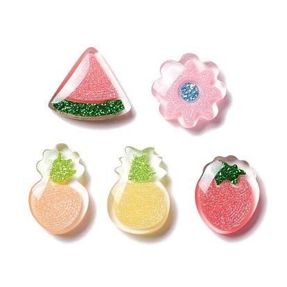 Resin Cabochons, Fruits