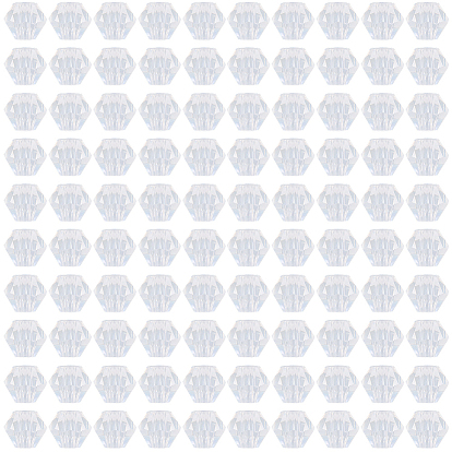 1000 граненые биконусы из стекла., с покрытием AB цвета, для поделок