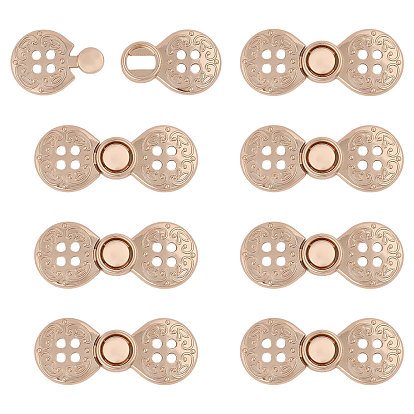 Fermoirs mousquetons en alliage de zinc de verrouillage, pour les accessoires vestimentaires hanfu cheongsam