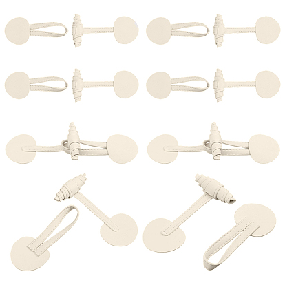 Leather Toggle Buckles, for Bag Sweater Jacket Coat, DIY Sewing Accessories Crafts, Horn