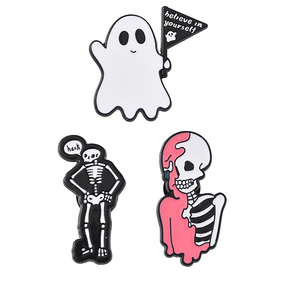 Эмалированные булавки на тему Хэллоуина, булавки для лацканов из сплава для одежды рюкзака