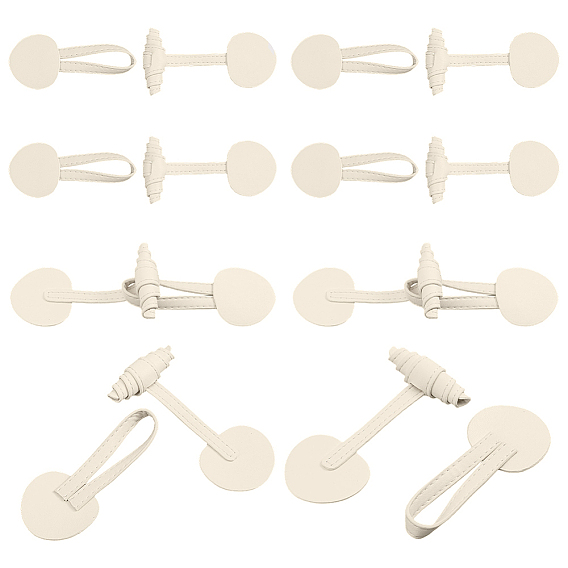 Leather Toggle Buckles, for Bag Sweater Jacket Coat, DIY Sewing Accessories Crafts, Horn