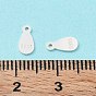 925 Sterling Silver Chain Extender Drop, Extender Chain Tabs, Teardrop, with S925 Stamp
