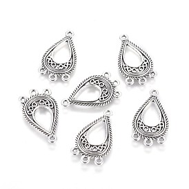 Tibetan Style Alloy Chandelier Component Links, Teardrop