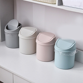 Mini Plastic Tabletop Trashcan, for Office & Schllo & Daily Supplies