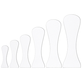 6 шт. 6 стили акриловая глина клинья доска, для глиняных поделок, искусства, керамики, гончарных инструментов