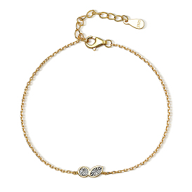 Simple Geometric Teardrop Bracelets, 925 Sterling Silver Bracelets for Women, Fashionable and Unique