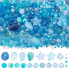 Наборы для изготовления ювелирных изделий своими руками, в том числе акриловые бусины, Стеклянные бусины